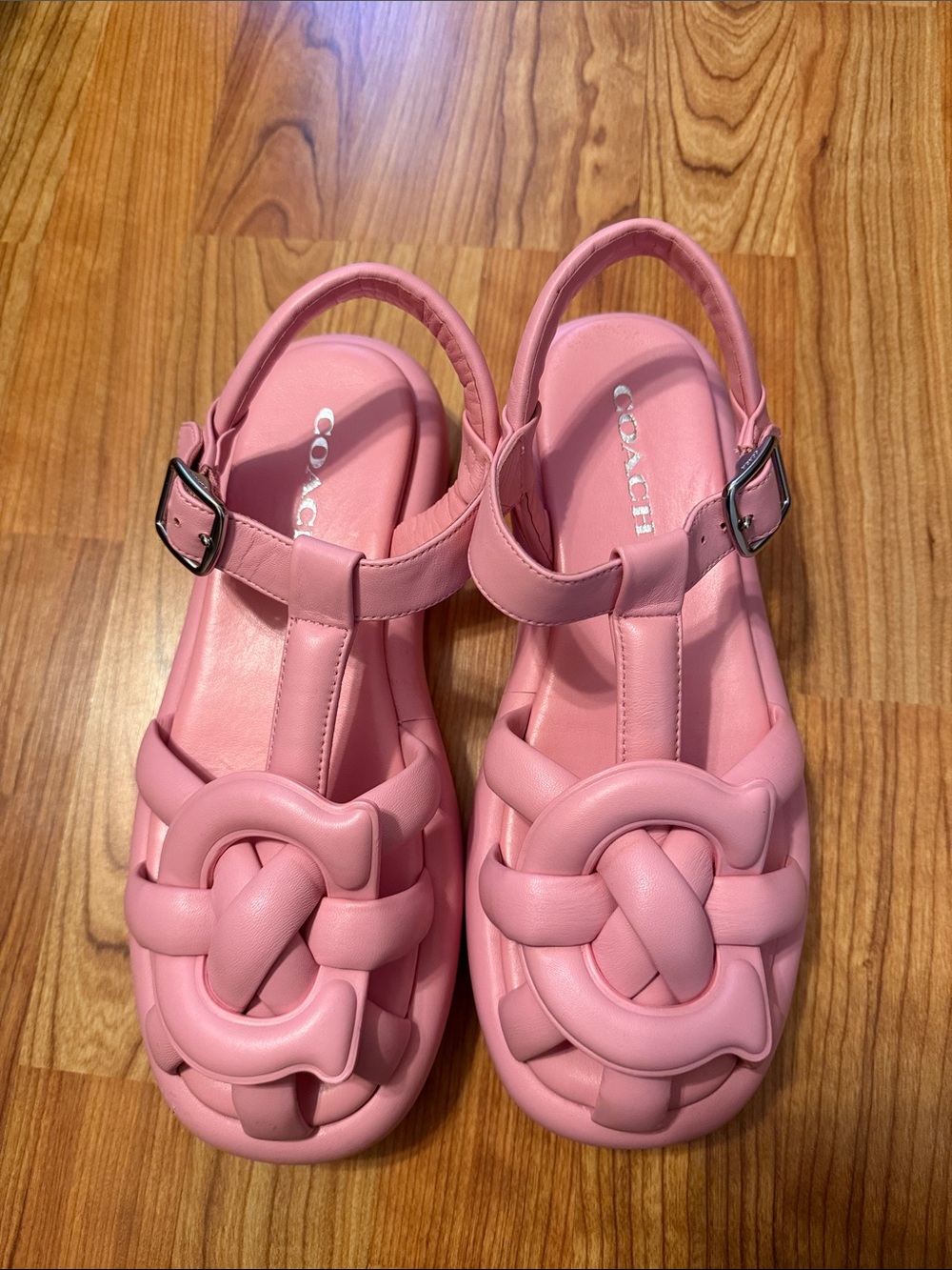 Women’s Coach Soft Emblem Penney Flatform Fisherman Sandals - Picture 2 of 5